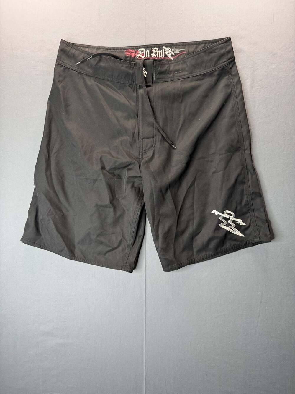 Da Hui Boardshorts Size 36 Black Surf Swim Fighting MMA Trunks